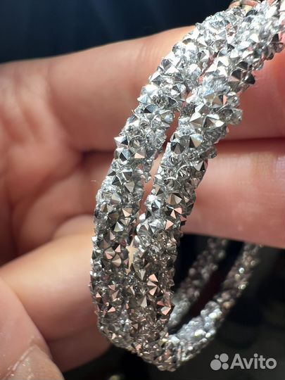 Zara Серьги Кольца 2шт Кристаллы Новые