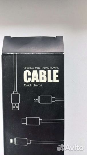 Usb Кабель для зарядки type c micro lightning