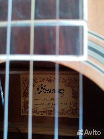 Гитара электроаккустическая Ibanez PF15ECE NT