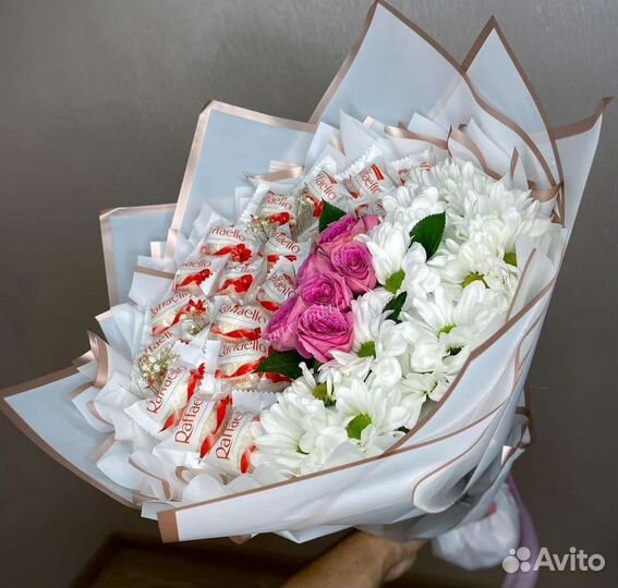 Сладкие съедобные букеты из конфет фруктов