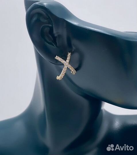 Серьги с цирконами