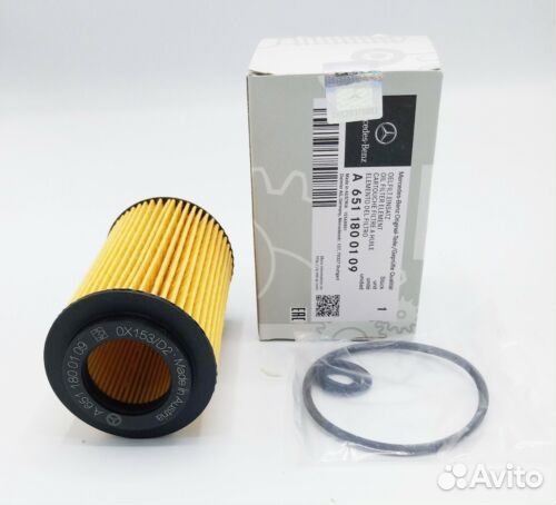 Фильтр масляный Mercedes-Benz, A 651 180 01 09