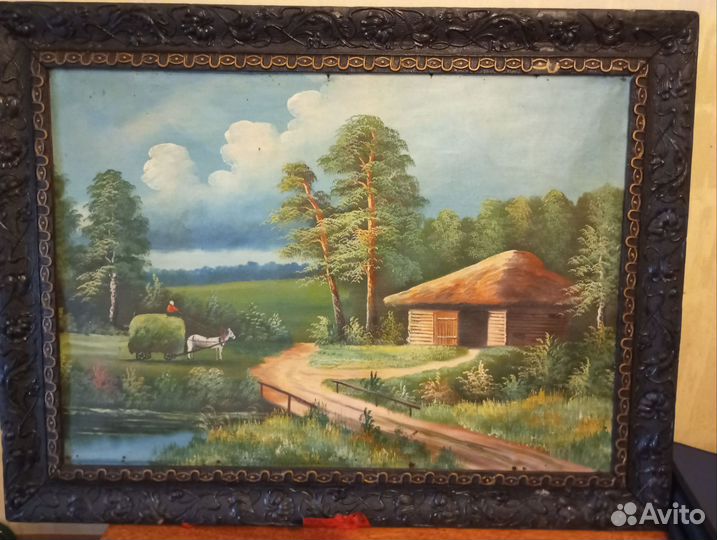 Картина холст масло, 1965-70 г. Худ неизв бронь