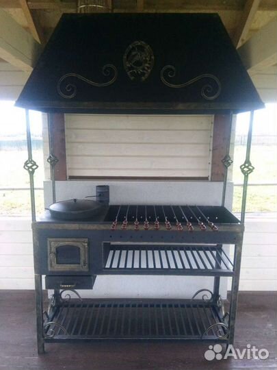 Мангал с казаном