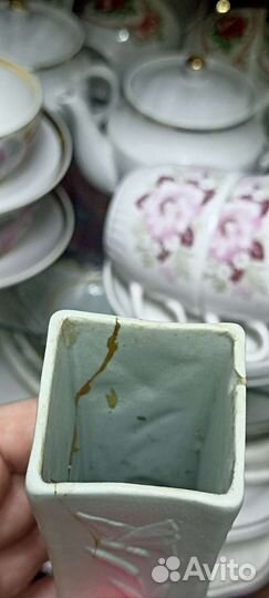 Ваза бисквит фарфор 1917 год