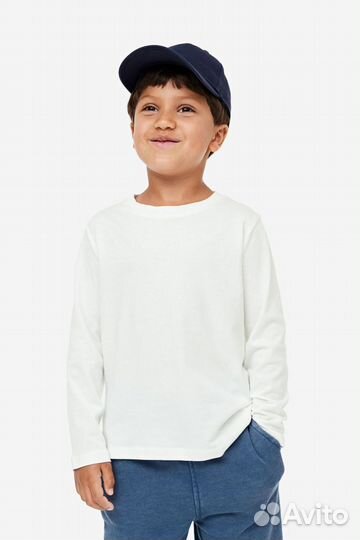 Лонгслив 3шт H&M. 98/104, 122/128