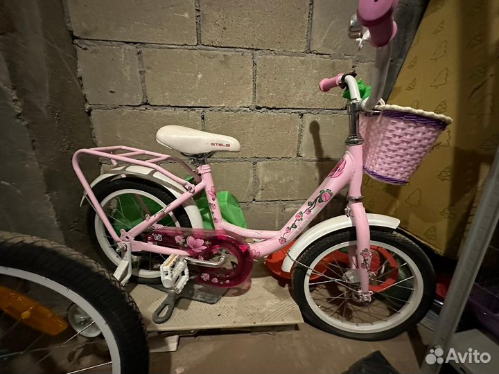 Детский велосипед для девочки 16 дюймов