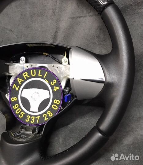 Руль lancer 10. Лансер 10 (вставка карбон )