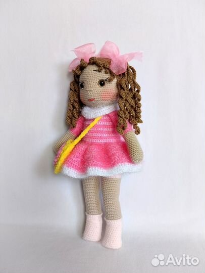 Кукла Вязаная крючком 40 см