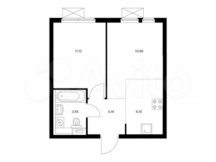 2-к. квартира, 36,2 м², 4/33 эт.