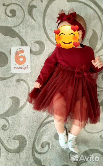 Платье боди для девочки