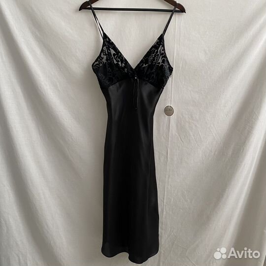 Винтажная новая атласная сорочка Val Mode Lingerie