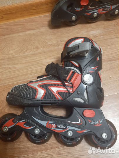 Роликовые коньки детские раздвижные