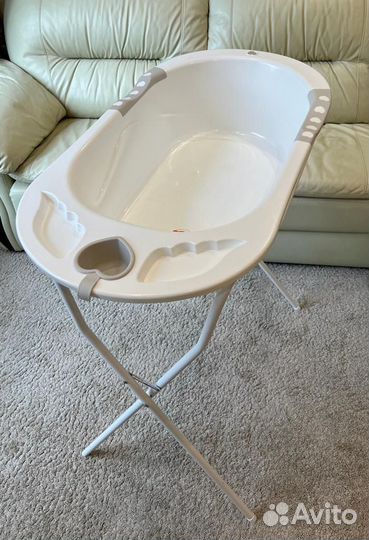 Ванночка с горкой и подставкой Happy Baby