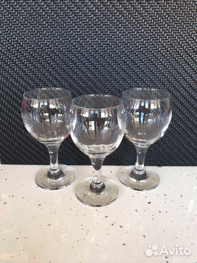 Бокалы фужеры под алкогольные напитки 3 штуки