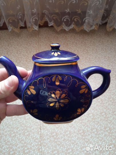 Чайник заварочный СССР гжель