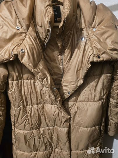 Пуховик зимний длинный женский 46