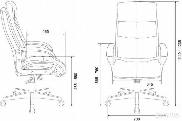 Компьютерное кресло Бюрократ сн-824 Fabric, серый