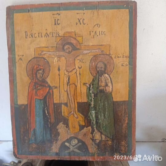 Икона распятие Иисуса Христа
