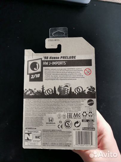 Hot wheels honda prelude мейн