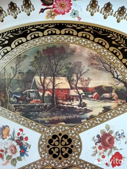 Поднос металлический, эпохи СССР