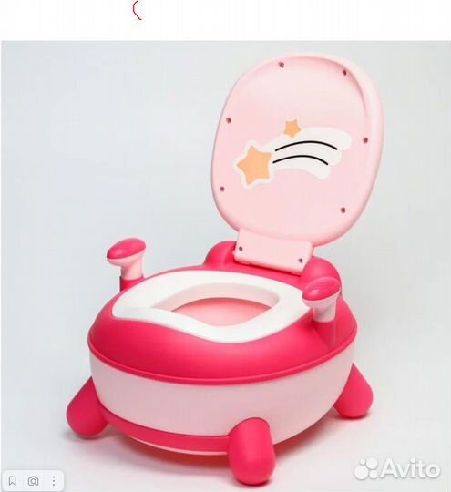 Горшок детский «звезда», цвет розовый Новый