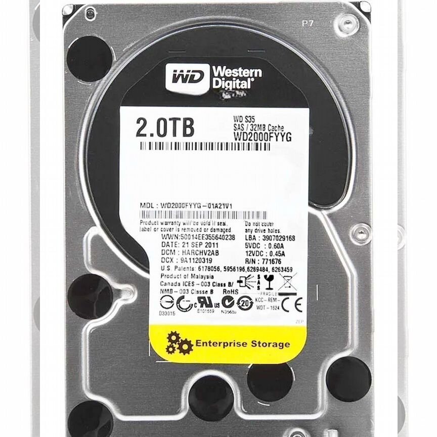 [WD2000FYYG] Жесткий Диск Western Digital 2tb Sas Wd2000fyyg