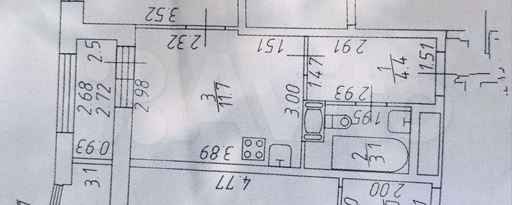 1-к. квартира, 32 м², 7/16 эт.