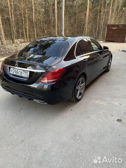 Диффузор на задний бампер w205