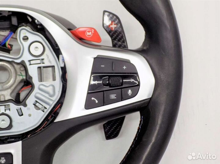 Bmw M3 M4 G80 G82 руль лепестки карбон подогрев