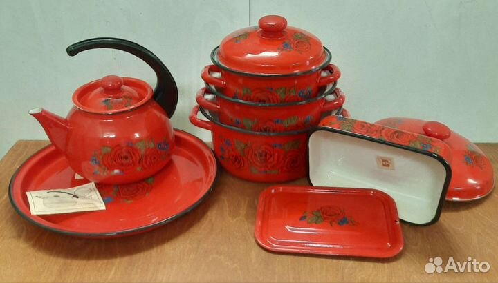 Набор Эмалированной Посуды СССР