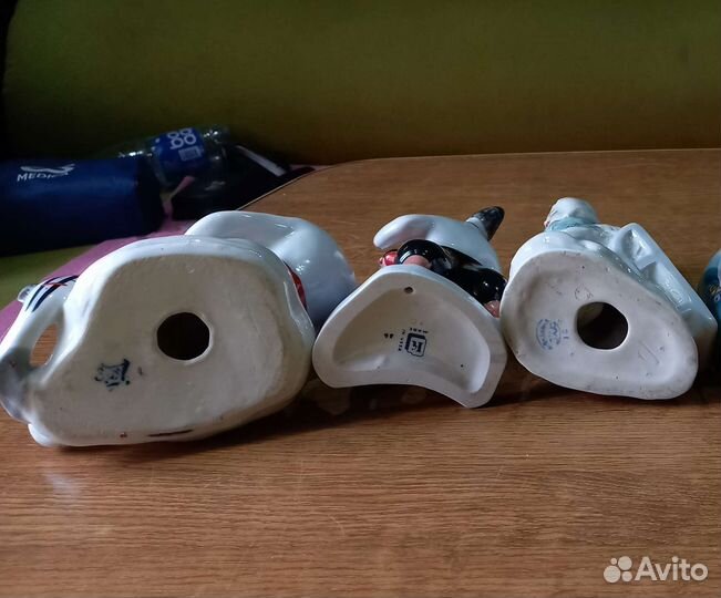 Фарфоровые статуэтки СССР четыре штуки, винтаж