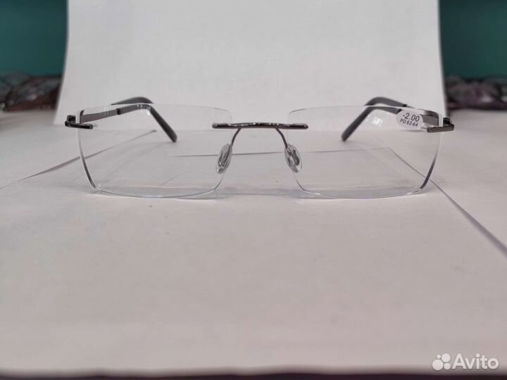 Безободковые готовые очки диоптрии(+, 4 ) 62-64