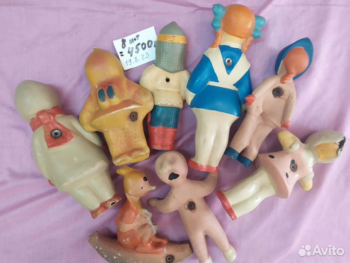 Детские игрушки резиновые СССР