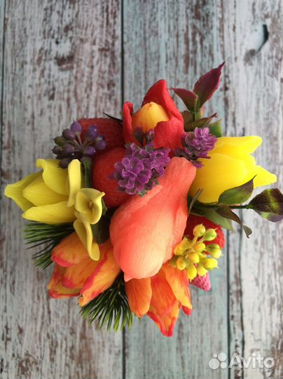 Букет тюльпанов из мыла