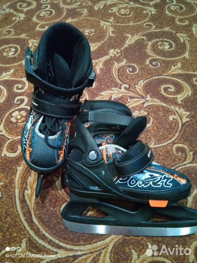 Детские коньки раздвижные р.31-35