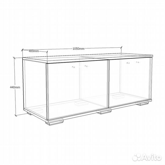 Тумба Афина-951g дуб сонома прикроватная