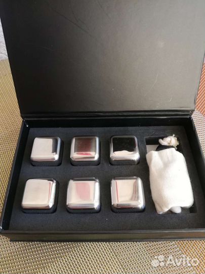 Набор кубиков для охлаждения напитков, 7 пр, сталь