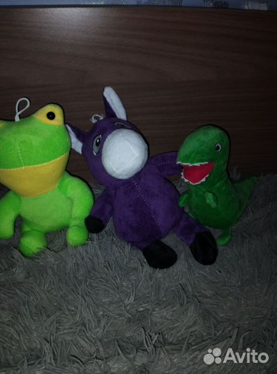 Ослик, динозавр и лягушка