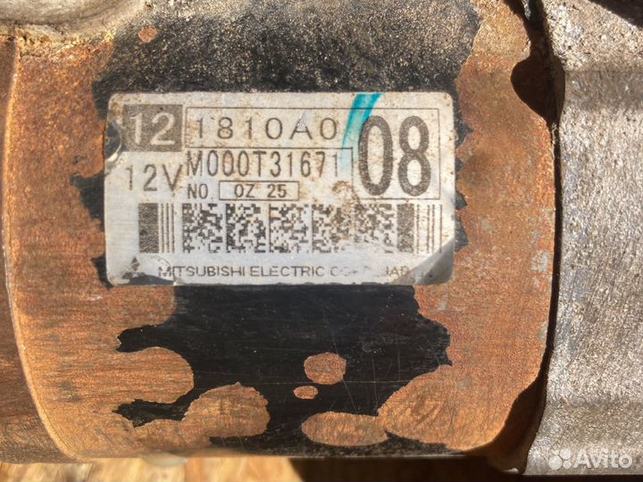 Стартер на mitsubishi lancer 10