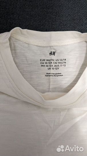 Футболка детская h&m 146-152