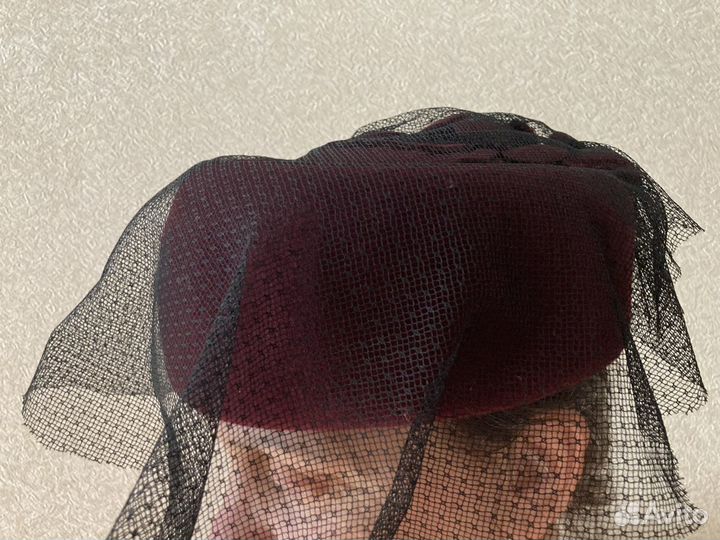 Винтажная шляпка с вуалью