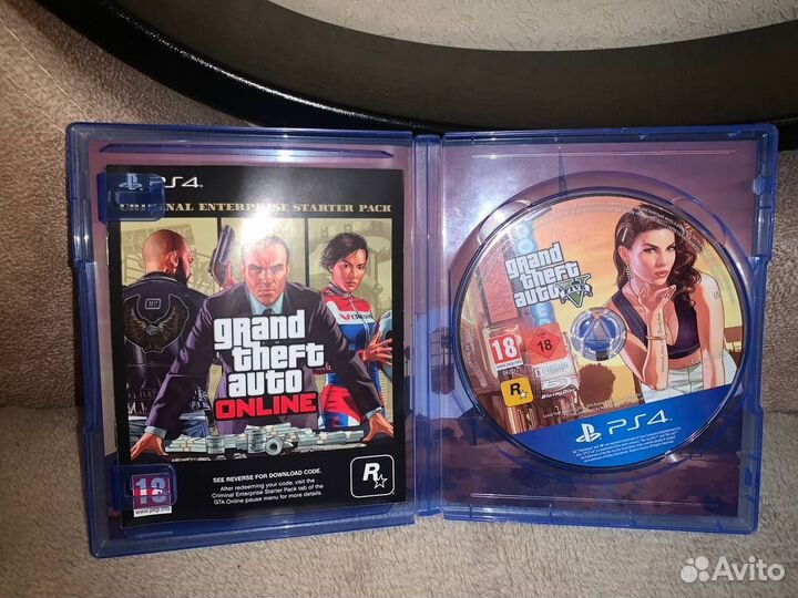 Диск Gta 5 Premium edition на ps4