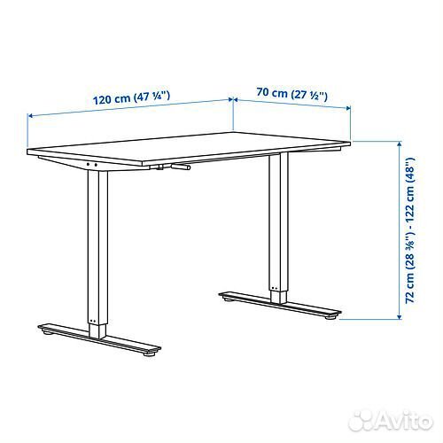 Компьютерный стол trotten IKEA Новый