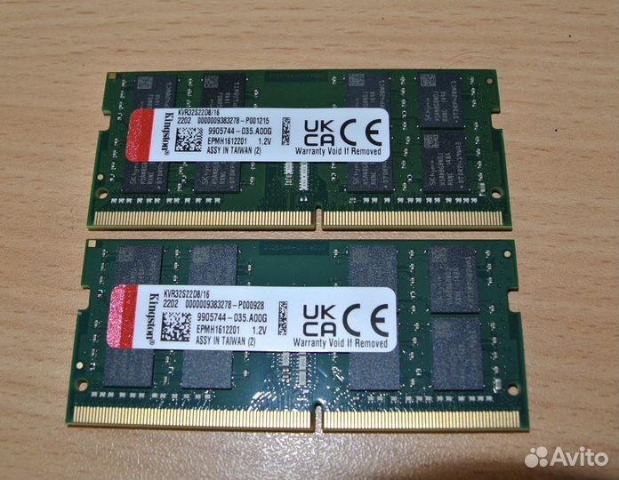 Оперативная память sodimm Kingston 32 Гб DDR4