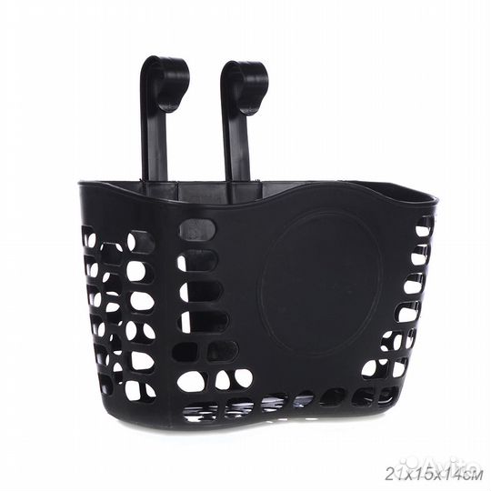 Корзина для детского велосипеда пластиковая Черная