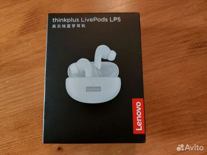 Беспроводные Bluetooth наушники Lenovo LP5, Hi-Fi