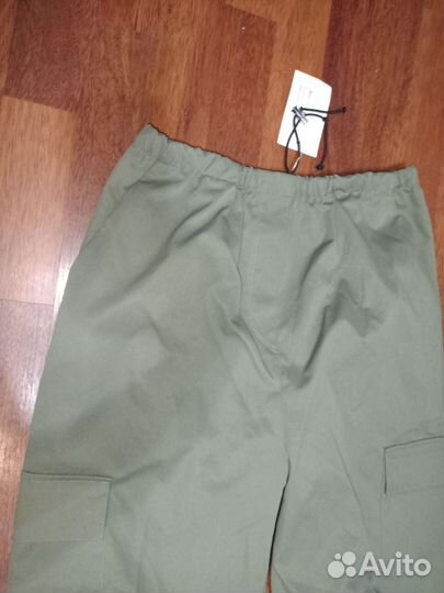 Штаны карго хаки зеленые
