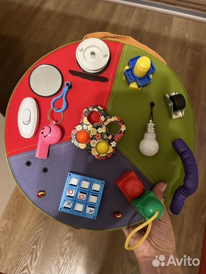 Мягкий бизиборд, (можно в автомобиль)