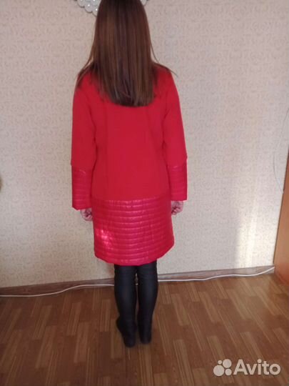 Пальто женское демисезонное размер 50